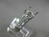 WIDE .29CT DIAMOND 18KT WHITE GOLD 3D SEMI ETERNITY SEMI MOUNT ENGAGEMENT RING