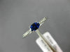 .45CT DIAMOND & AAA OVAL SAPPHIRE 14K WHITE GOLD CLASSIC FRIENDSHIP PROMISE RING