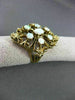 ANTIQUE EXTRA LARGE 1.40CT AAA OPAL 14KT YELLOW GOLD FILIGREE FUN RING #22962