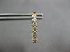 .95CT DIAMOND 18KT YELLOW GOLD 3D ROUND CLASSIC INSIDE OUT HOOP HANGING EARRINGS