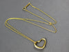 ESTATE TIFFANY & CO. PERETTI 18KT YELLOW GOLD 3D OPEN HEART FLOATING PENDANT
