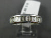 ESTATE .62CT BAGUETTE DIAMOND 14KT WHITE GOLD 3D SEMI ETERNITY ANNIVERSARY RING