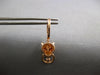 .86CT DIAMOND & AAA PINK RUBY 14KT ROSE GOLD HAPPY PANTHER FUN HANGING EARRINGS