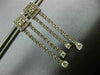 ESTATE 1.60CT DIAMOND 14KT WHITE GOLD 3D CLASSIC SQUARE HANGING EARRINGS #1676