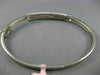 ESTATE 1.15CT PINK SAPPHIRE 14KT WHITE GOLD 3D CLASSIC MULTI ROW BANGLE BRACELET