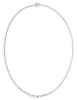 5.0CT DIAMOND 18KT WHITE GOLD 3D CLASSIC ROUND GRADUATING SEMI ETERNITY NECKLACE