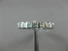 ESTATE 2.20CT PRINCESS DIAMOND 14KT WHITE GOLD 3D ETERNITY ANNIVERSARY RING 2591