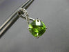 ESTATE 14KT WHITE GOLD HANGING EARRINGS. 3D SQUARE INFINITY DESIGN