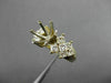 ESTATE LARGE 1.65CT DIAMOND 14KT TWO TONE GOLD SEMI MOUNT ENGAGEMENT RING #18016