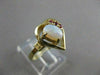ESTATE AAA OPAL RUBY 14K YELLOW GOLD OPEN HEART COCKTAIL CLUSTER RING 13MM #4014