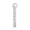.40CT DIAMOND 14KT WHITE GOLD ROUND CLASSIC OVAL LEVERBACK HOOP HANGING EARRINGS