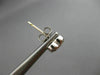 ANTIQUE .24CT DIAMOND 14KT WHITE GOLD 3D CLASSIC PAVE HEART STUD EARRINGS #9945