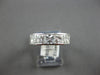 LARGE 2.0CT DIAMOND 14KT WHITE GOLD 3D PRINCESS 5 STONE CHANNEL ANNIVERSARY RING