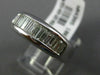 ESTATE 1.04CT BAGUETTE DIAMOND 14KT WHITE GOLD CLASSIC WEDDING ANNIVERSARY RING