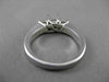 ESTATE .36CT DIAMOND 14KT WHITE GOLD 3 STONE SEMI MOUNT ENGAGEMENT RING #18608