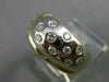 ESTATE WIDE .69CT DIAMOND 14KT WHITE & YELLOW GOLD MULTI ROW ETOILE RING #3330