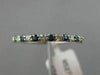 .41CT DIAMOND & AAA SAPPHIRE 14KT WHITE GOLD 3D SEMI ETERNITY ANNIVERSARY RING