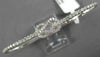 ESTATE LARGE .76CT ROUND DIAMOND 14KT WHITE GOLD 3D LOVE KNOT 3 FINGER FULL RING