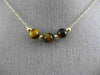ESTATE AAA TIGER EYE 14K YELLOW GOLD CLASSIC FLEXIBLE BEADED FUN NECKLACE #26207