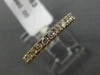 ESTATE .43CT DIAMOND 14KT ROSE GOLD 3D SEMI ETERNITY WEDDING ANNIVERSARY RING