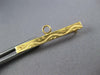 ANTIQUE CLASSIC 14KT YELLOW GOLD 3D FILIGREE BAR CHARM BABY PIN #27403
