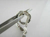 ESTATE 4.45CT DIAMOND & SAPPHIRE 14KT WHITE GOLD 3 DIMENSIONAL TENNIS BRACELET