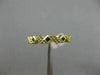 .16CT AAA SAPPHIRE 14KT YELLOW GOLD 3D FILIGREE ZIG ZAG WEDDING ANNIVERSARY RING