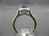 ESTATE 1.78CT DIAMOND & AAA TANZANITE 18KT WHITE GOLD OVAL HALO ENGAGEMENT RING