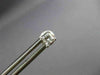 ESTATE .48CT PRINCESS CUT DIAMOND 14K WHITE GOLD 3D CLASSIC STUD EARRINGS #22068