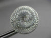 ESTATE MASSIVE 5.98CT DIAMOND 14KT WHITE GOLD 3D SWIRL CLIP ON EARRINGS F/G VVS