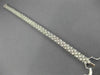 ESTATE WIDE 4.34CT DIAMOND 14KT WHITE GOLD 3D MULTI ROW CLASSIC TENNIS BRACELET