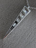 ESTATE .38CT DIAMOND 14KT WHITE GOLD CLASSIC TRIANGULAR ANCHOR FLOATING PENDANT