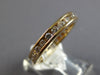 1.10CT DIAMOND 14KT YELLOW GOLD 3D ROUND ETERNITY 3mm WEDDING ANNIVERSARY RING