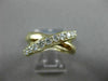ESTATE WIDE .70CT ROUND DIAMOND 14K YELLOW GOLD 3D X LOVE INFINITY LOVE FUN RING