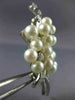 ANTIQUE LARGE 1.50CT OLD MINE DIAMOND & AAA PEARL PLATINUM 3D BROOCH PIN 23635