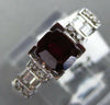 1.61CT DIAMOND & AAA RUBY 18KT WHITE GOLD 3D EMERALD CUT & ROUND ENGAGEMENT RING