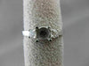 ESTATE .25CT DIAMOND 14KT WHITE GOLD 3 STONE SEMI MOUNT ENGAGEMENT RING #18591