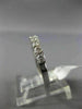 ESTATE .53CT DIAMOND 14KT WHITE GOLD SEMI ETERNITY WEDDING ANNIVERSARY RING #362