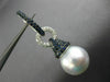 LARGE 1.57CT DIAMOND AAA SAPPHIRE & SOUTH SEA PEARL 18KT WHITE GOLD 3D EARRINGS