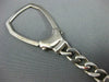 ESTATE LARGE 925 SILVER 3D CLASSIC RECTANGULAR ENGRAVEABLE KEYCHAIN #22928