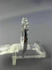 ESTATE .55CT DIAMOND 18KT WHITE GOLD 3D CLASSIC 7 STONE WEDDING ANNIVERSARY RING
