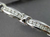 ESTATE 1.75CT DIAMOND 18KT WHITE GOLD 3D CLASSIC 6 STONE CHANNEL TENNIS BRACELET