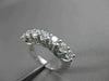 ESTATE 1.40CT DIAMOND 14KT WHITE GOLD LUCIDA 7 STONE ANNIVERSARY RING 4mm #18608