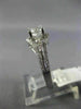GIA CERTIFIED 1.25CT ROUND & BAGUETTE DIAMOND 14K WHITE GOLD 3D ENGAGEMENT RING
