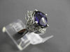ESTATE LARGE 2.25CTW DIAMOND & AAA AMETHYST 14KT WHITE GOLD FLORAL STAR RING