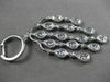 ESTATE LARGE 3.32CT DIAMOND 14KT WHITE GOLD FLOATING CHANDELIER DROP EARRINGS