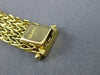 ESTATE WIDE & LONG 18KT YELLOW GOLD 3D FOUR ROW BYZANTINE BRACELET #19791