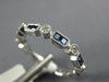 .74CT DIAMOND & AAA SAPPHIRE 18K WHITE GOLD 3D PRINCESS & ROUND ANNIVERSARY RING