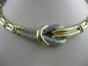 ESTATE 1.50CTW DIAMOND 14K WHITE YELLOW GOLD FANCY NECKLACE 19.75" FG VVS #21540