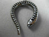 ESTATE LARGE 1.70CT DIAMOND & AAA RUBY 18KT WHITE GOLD 3D FLOATING SNAKE PENDANT